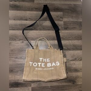 Marc Jacobs Tan and Black Tote Bag with Versatile Strap